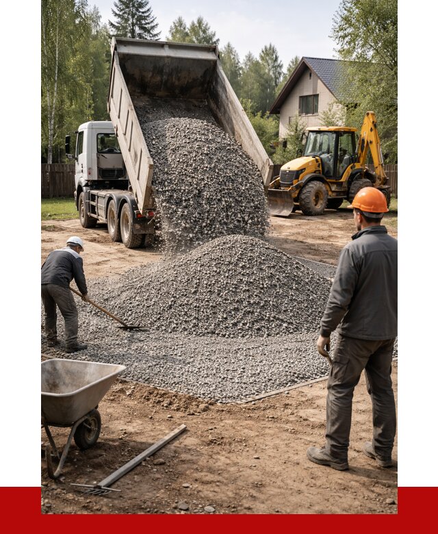 Отсыпка участка щебнем в Реже от 7119 р. ПРОНЕРУДРеж