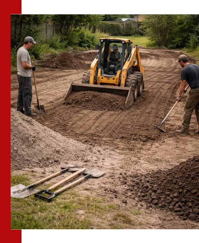 Планировка участка грунтом с вывозом и доставкой в Реже