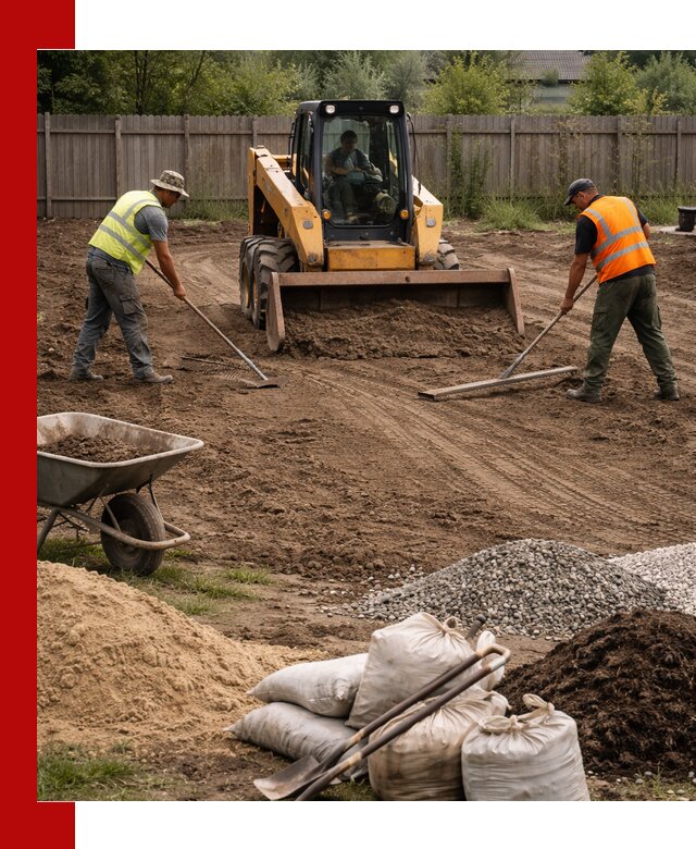 Выравнивание участка под строительство и благоустройство в Реже